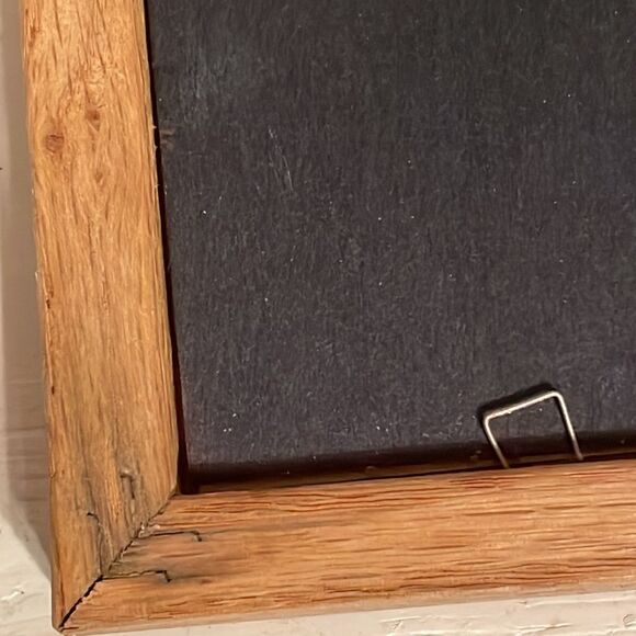 5” x 7”  single wide moulding rustic wood wall and desk mount picture frame - Picture 9 of 15